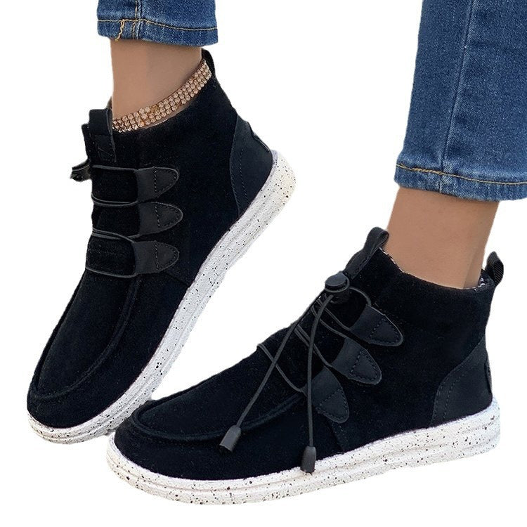 Dame sneakers med elastisk snørresystem og skridsikker sål Stilla