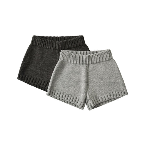 Damer strikkede sommer-shorts med elastisk talje og sidelægger Stilla