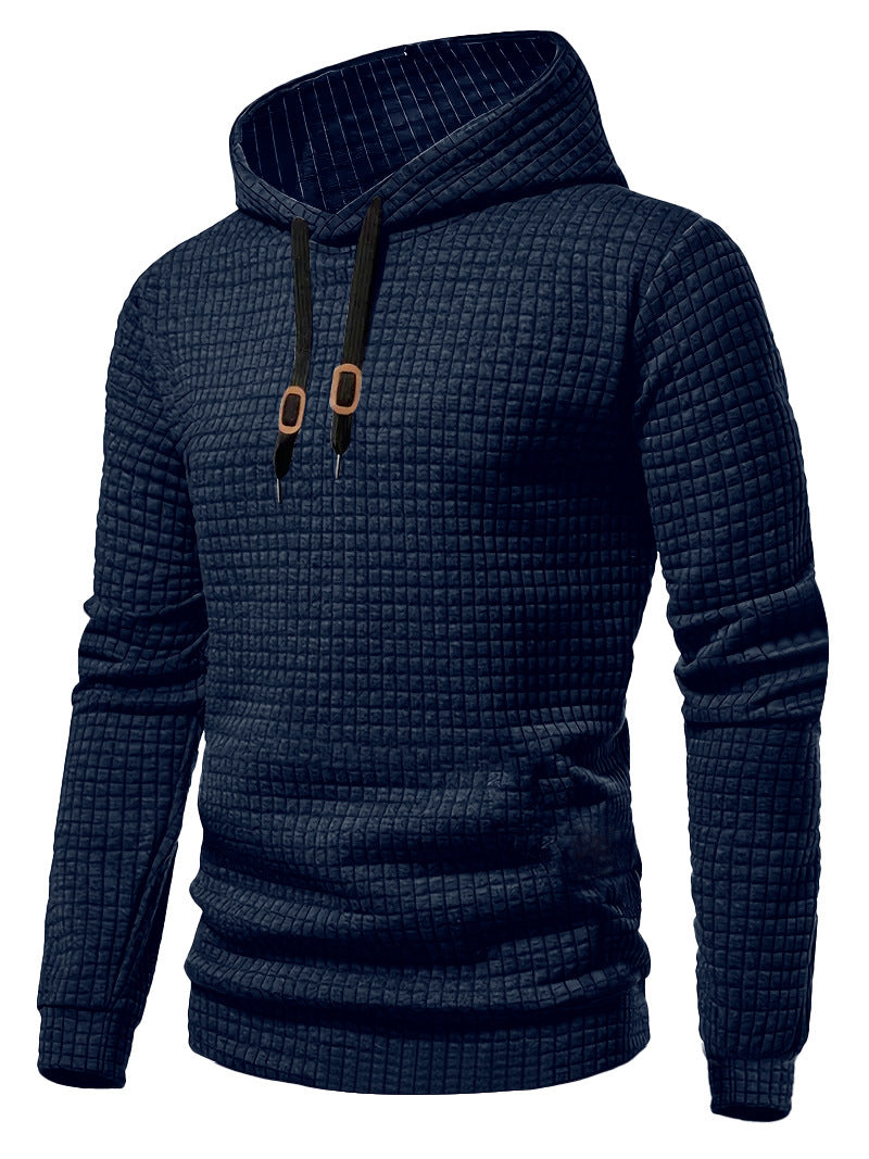 Herrer Hoodie med struktureret design og praktiske detaljer Stilla
