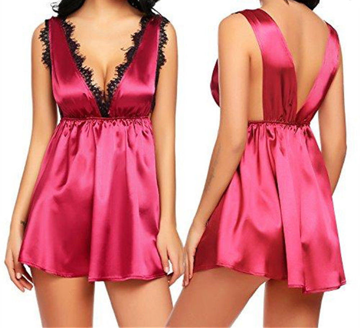 Elegant satin natøj til kvinder Stilla