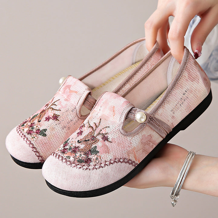 Femme broderede slippers Stilla