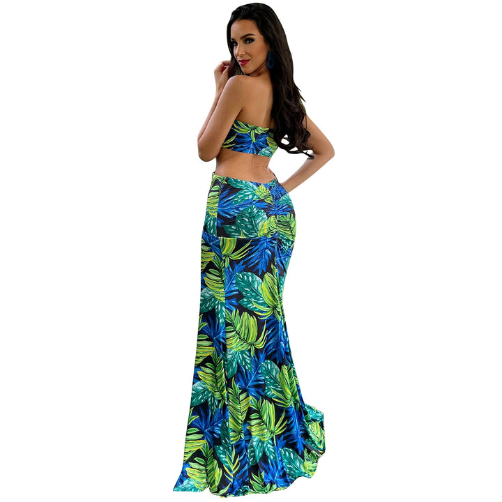 Dame Floral Cut-Out Maxi Kjole Stilla