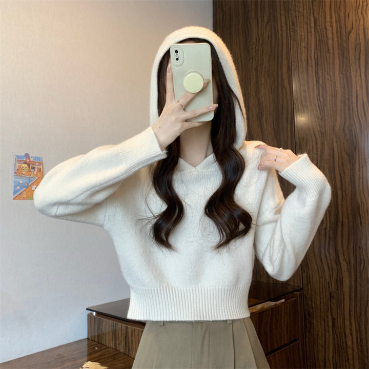 Dame Stilfuld Hoodie med Casual Fit og Struktureret Materiale Stilla