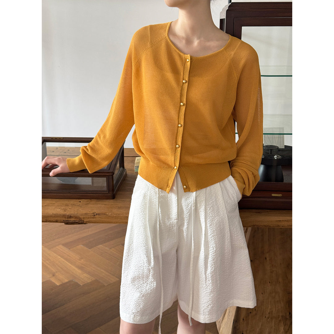 Damer afslappet cardigan med raffineret knapdesign og blødt materiale Stilla