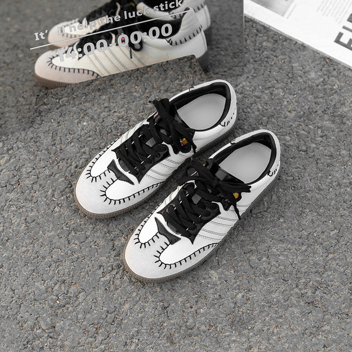 Dame Sneaker med kunstneriske håndbroderier og komfortabel sål Stilla