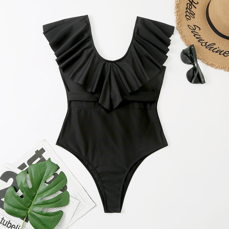 Dame Rynke Off-Shoulder Éntpiece Badedragt Stilla