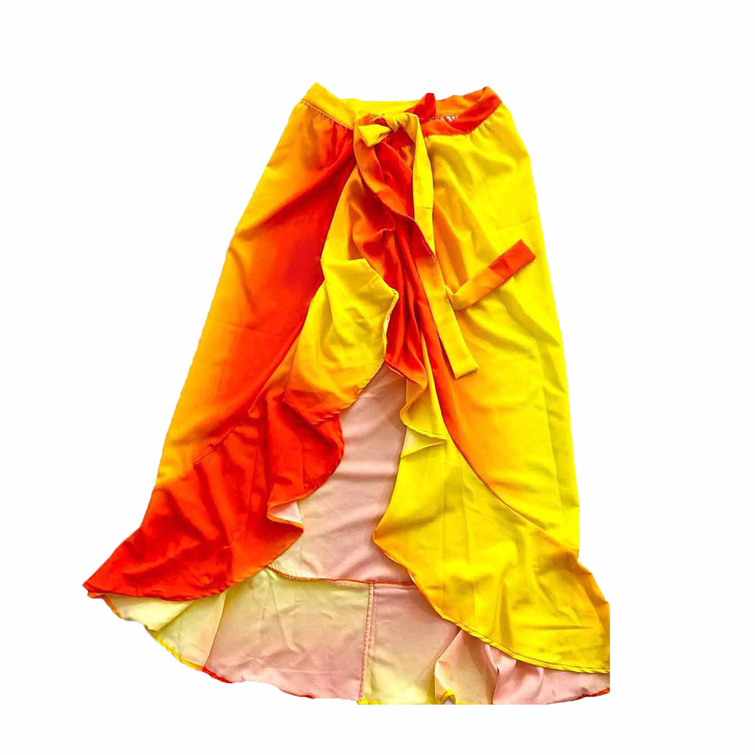 Dame Strandkort med stilfuldt wrap-design og livlig farveovergang Stilla