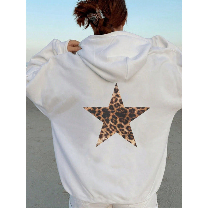 Kvinders hoodie med glitrende stjernesymposium Skovae