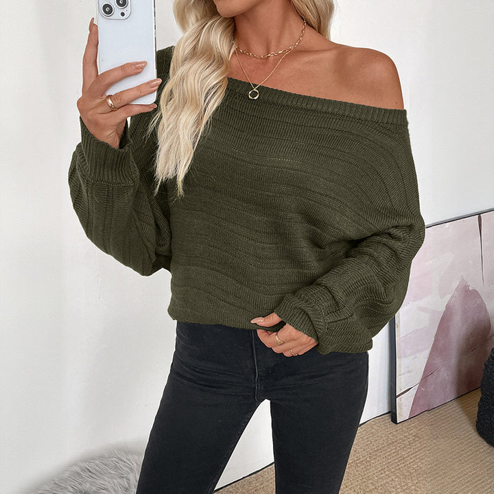 Kvinder Off-Shoulder Strik Sweater Stilla