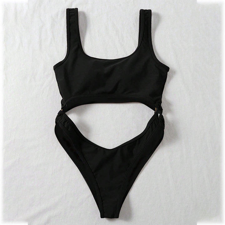 Dame one-piece badedragt med dyb udskæring og moderne design Skovae