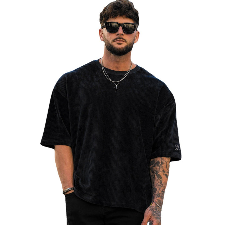 Herrer bomulds T-shirt med struktureret design og afslappet pasform Stilla