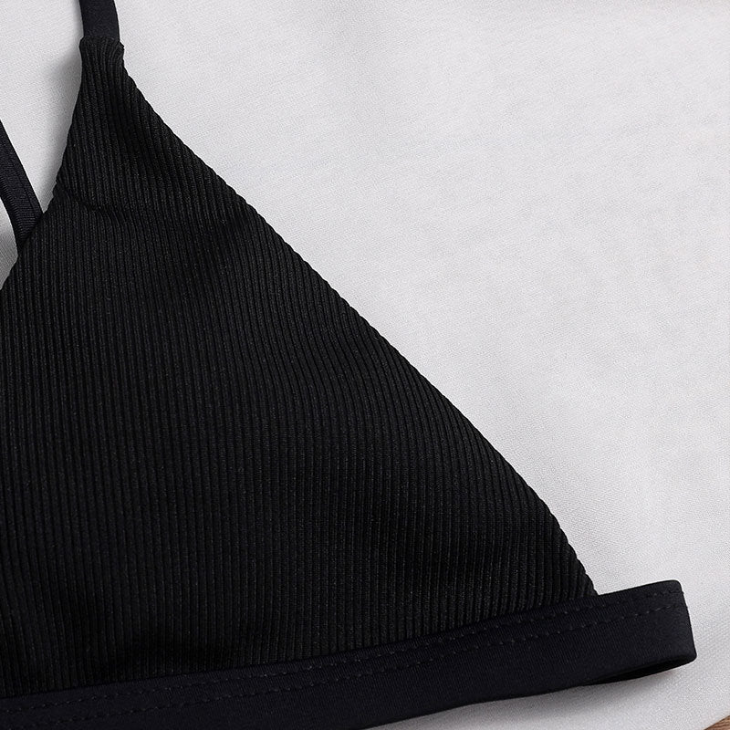 Dame triangel bikini top med justerbare stropper og højkvalitets materiale Skovae
