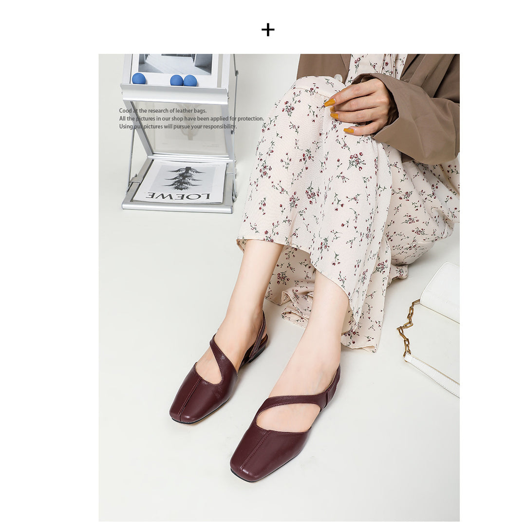 Dame Slingback-Ballerinas med elegant silhuet og behagelig fodseng Stilla