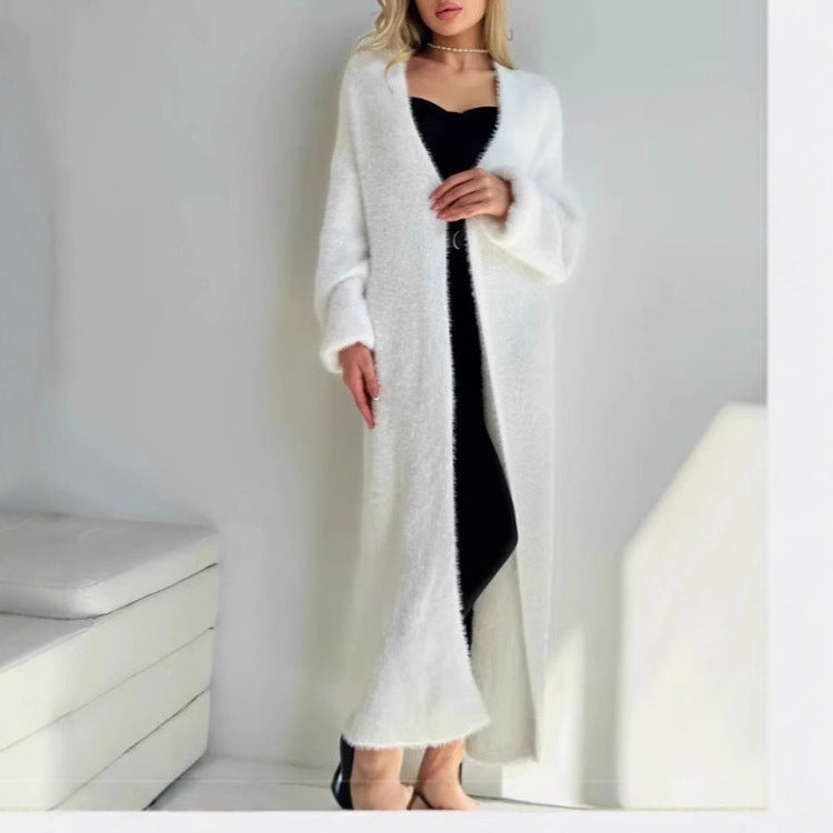 Dame elegant strikket frakke Stilla