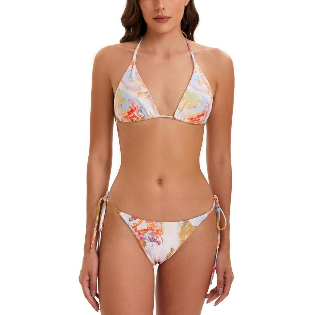 Dame Sporty Longsleeve Bikini-Sæt Skovae