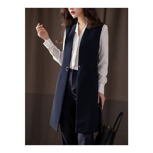 Damer asymmetrisk blazer-kjole i minimalistisk design Stilla