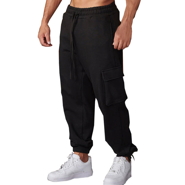 Herren Cargo-Joggingbukser med elastisk talje og multifunktionelle lommer Stilla 1754373381