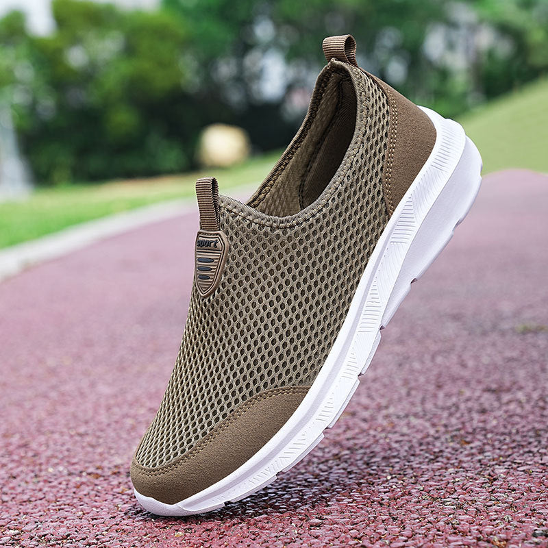 Unisex nan ultralet net-sandal med viskoelastisk fodseng og fleksibel skridsikker sål Skovae