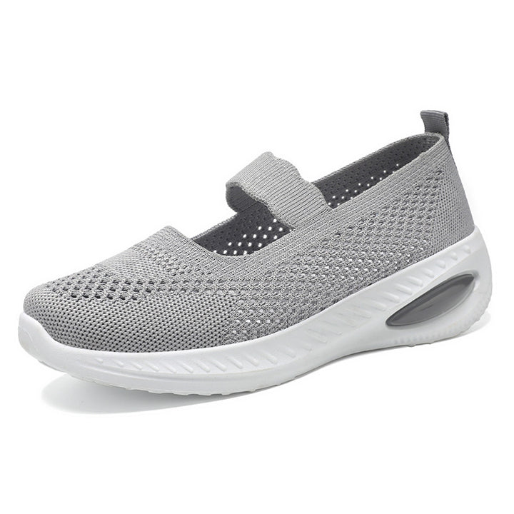 Dame Lettere og åndbare komfort-sneakers med elastisk rem Stilla