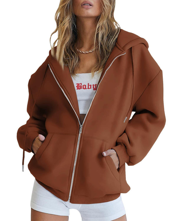 Kvinder Oversized Hoodie Jakke Skovae