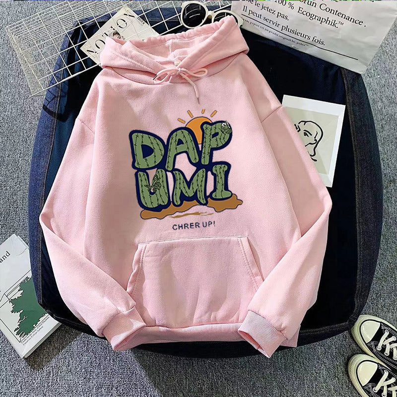 Dame hoodie med humoristisk grafisk design Skovae