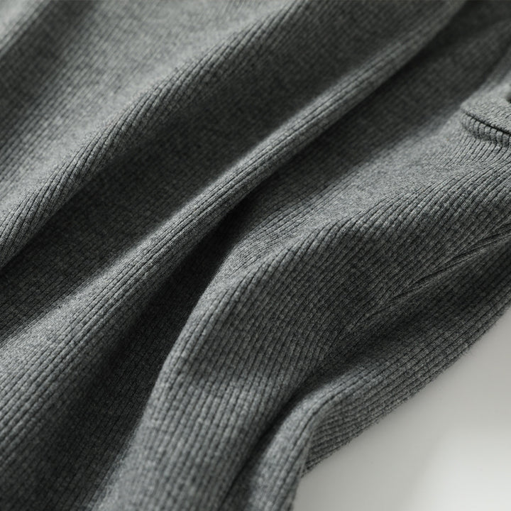 Dame Crop-Top i elastisk ribmateriale med fint struktureret overflade Stilla
