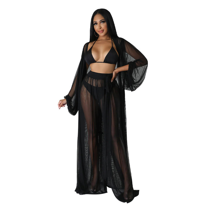 Dame Strandkimono med vid snit og elegant design Stilla
