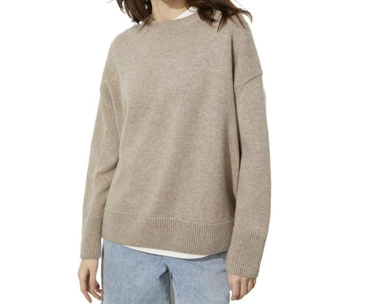 Dame behagelig oversized pullover i hyggeligt strik Stilla