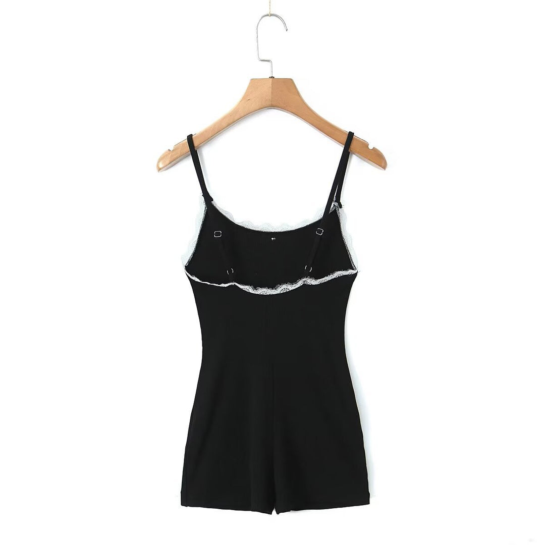 Dame Neckholder Bodysuit med spidse accenter og justerbare stropper Stilla