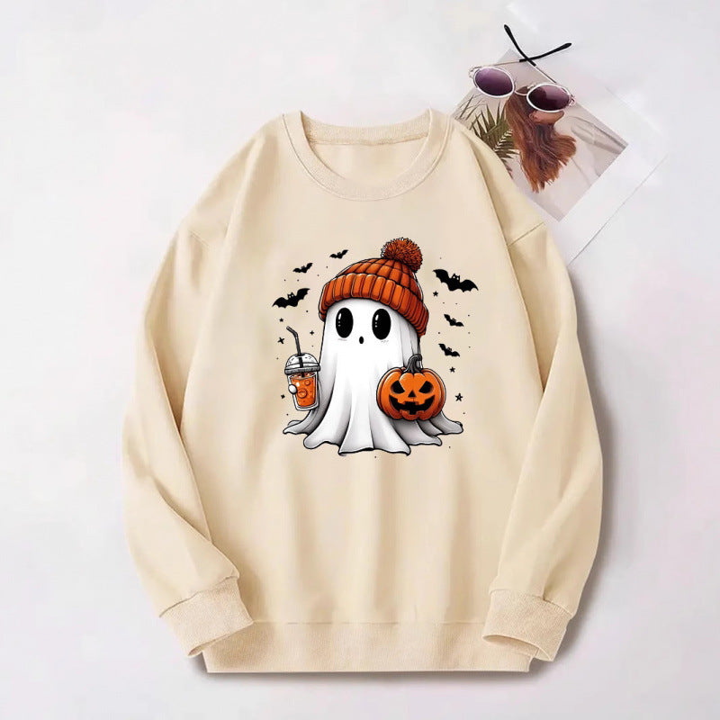 Dame sweatshirt med Halloween motiv Skovae