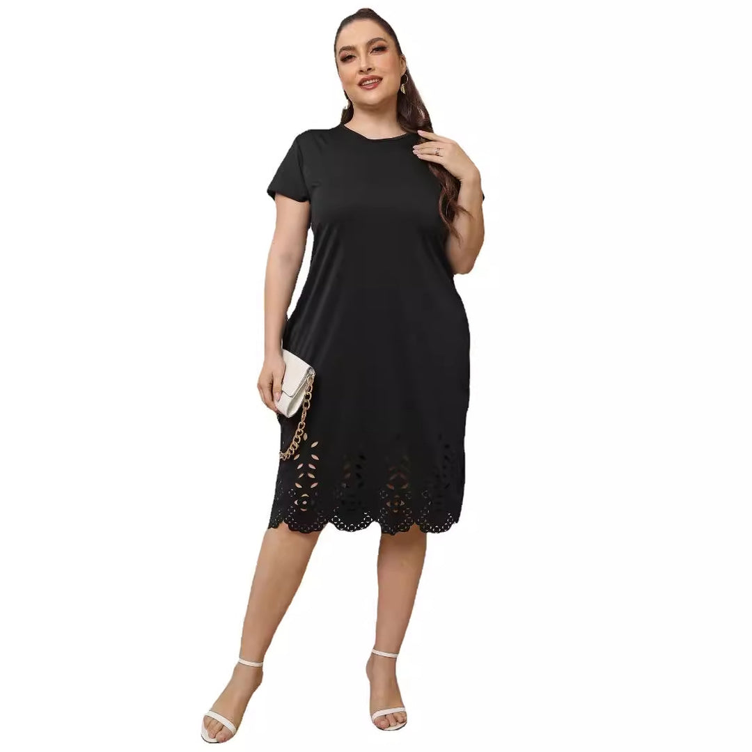 Dame elegant Cut-Out sommerkjole Skovae