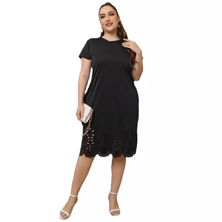Dame elegant Cut-Out sommerkjole Skovae
