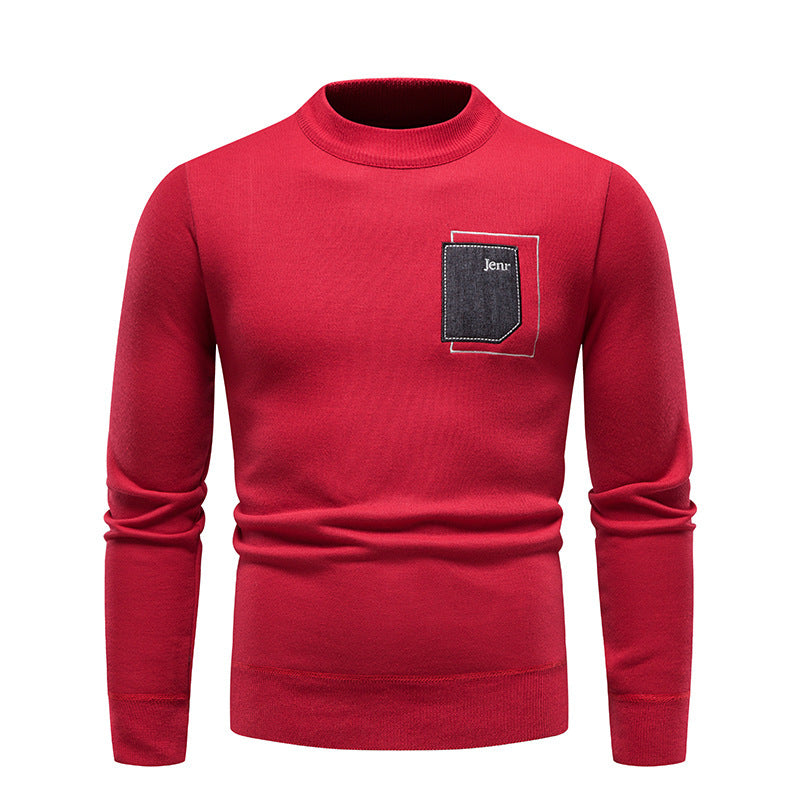 Herre høj kvalitets sweater med praktisk brystlomme Stilla