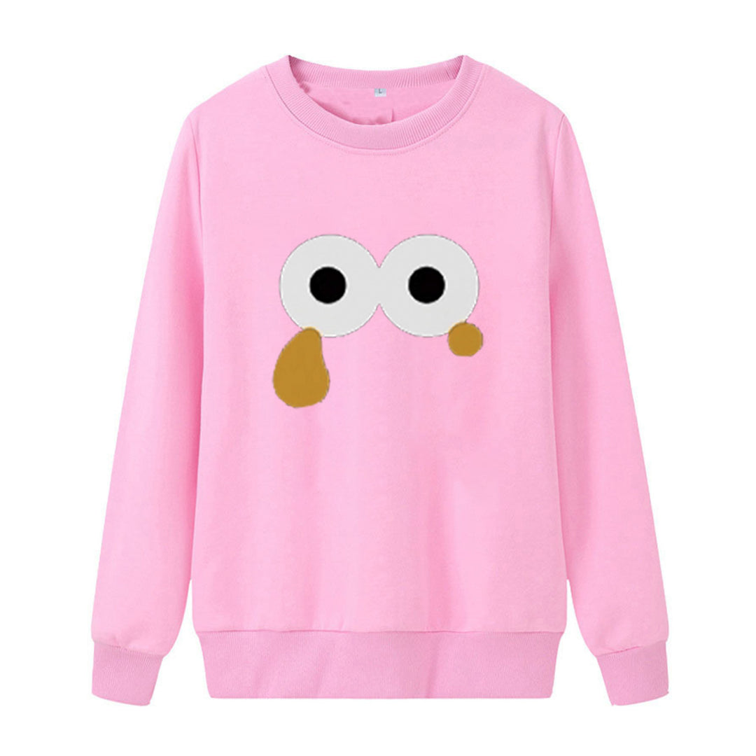 Kvinders sweatshirts med unikt cartoon design Skovae