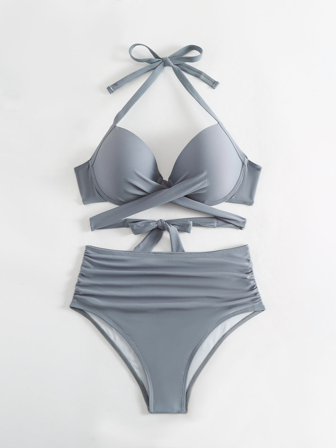 Dame High-Rise Ruching Bikini Sæt Stilla