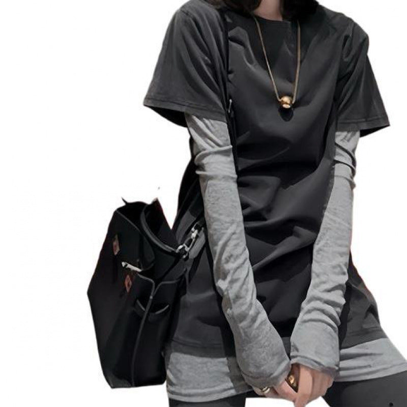 Femme Lagdelt Lange Ærmer Oversized Top Stilla