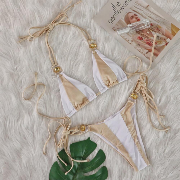 Dame Stilfuld Cut-Out Trekant Bikini Sæt Stilla