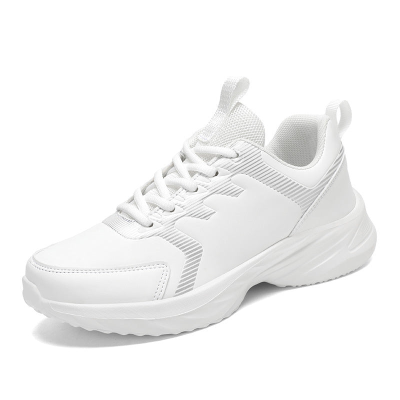 Unisex nan urbane komfort-sneakers med polstret kilehæl, åndbart mesh tunga og robust kunstlæderbelægning Skovae