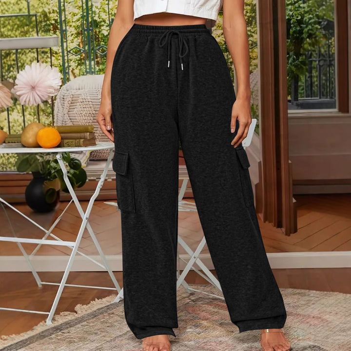 Dame Afslappet Fit Utility Cargo-Bukser Stilla
