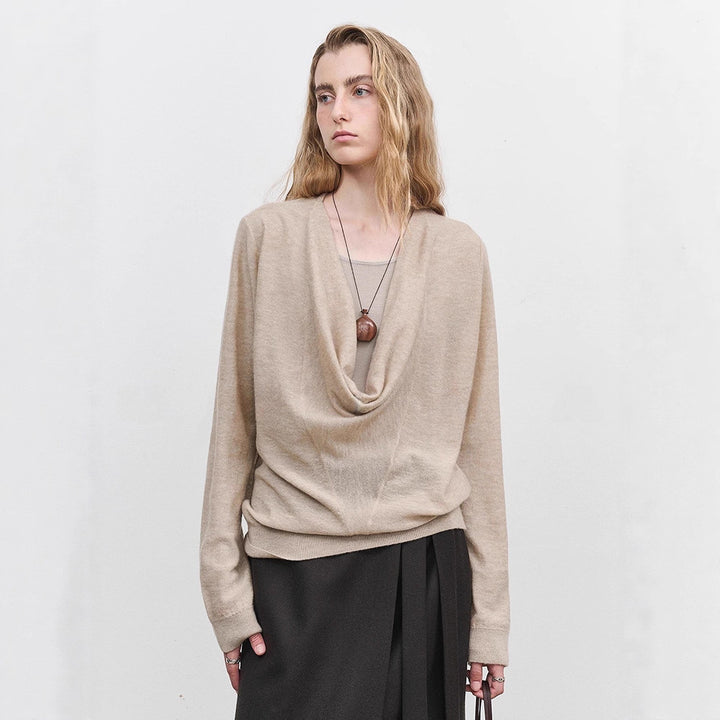 Dame afslappet turtleneck sweater lavet af højkvalitets finstrik Stilla