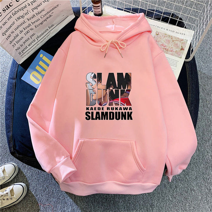 Kvindernes hoodie med kreativt Slam Dunk motiv Skovae