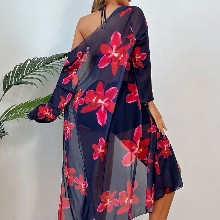 Dame Badebeklædning-Sæt med floral design Skovae