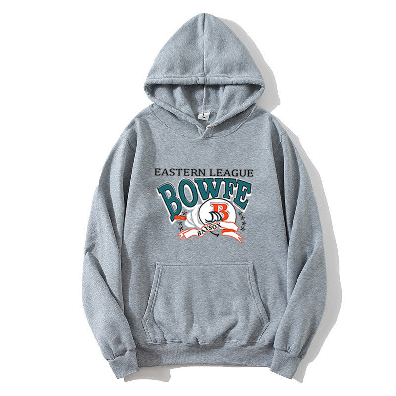Kvinders sporty hættetrøje med trendy grafisk print Skovae