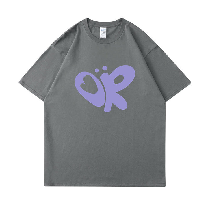 Dame casual T-shirt med unikt grafisk print Skovae