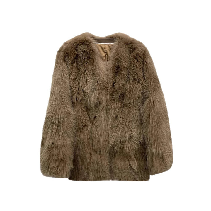 Kvindernes fashionable faux fur jakke med elegante knapdetaljer Stilla
