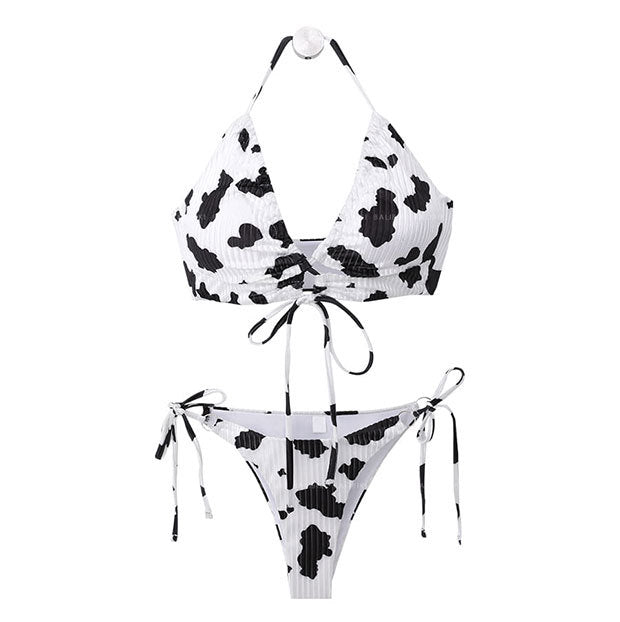 Dame raffineret Crop-Top Bikini-Sæt Skovae