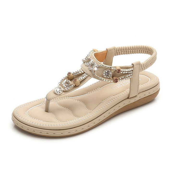 Dame sandaler med glamorøse strass dekorationer Stilla