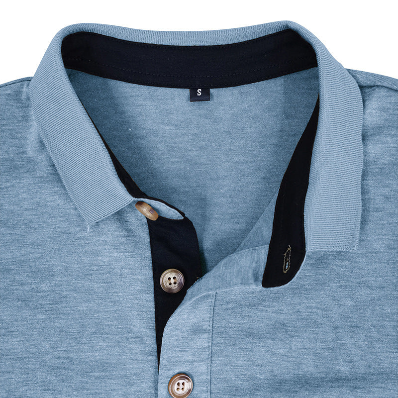 Herrer Langærmet Poloshirt Stilla