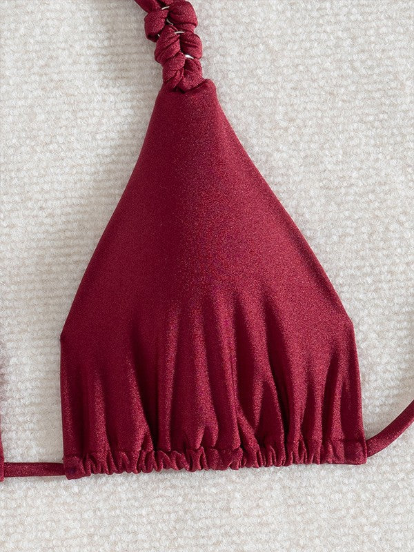 Dame Højskåret Triangle Bikini Sæt Stilla