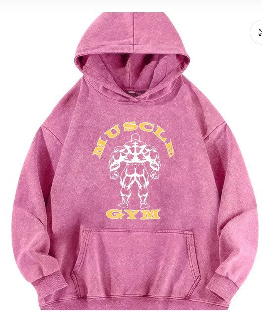 Dame hoodie med inspirerende fitness motiv Skovae